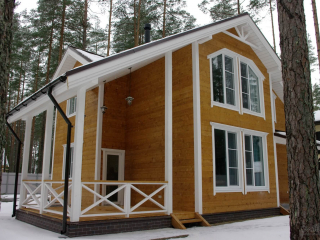 Каркасный дом по проекту КД-024 в пос. Рощино