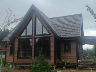 Строительство каркасного дома по проекту КД-027 в пос. Лебяжье