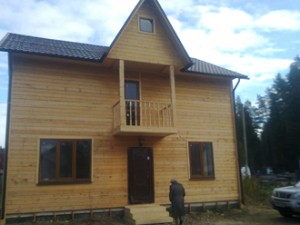 Строительство каркасного дома по проекту КД-007 в деревне Керро