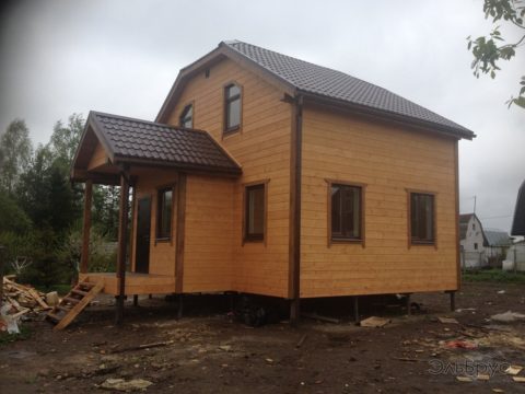 Завершено строительство каркасного дома в СНТ Поркузи