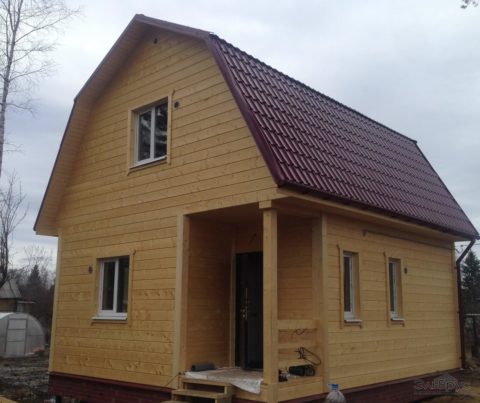 Строительство каркасного дома по проекту ДД-013 в дер. Новожилово СНТ «АРС»
