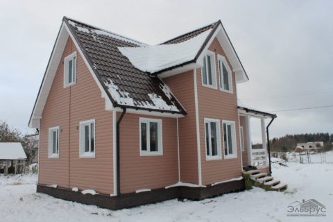 Строительство каркасного дома по проекту КД-015 в г. Печоры