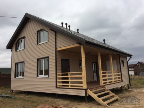 Строительство каркасного дома по проекту КД-022 в КП «Прилесный»