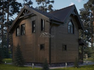 Проект каркасного дома ЭльБрус КД-031 - Общий вид