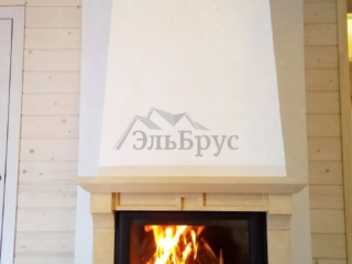 Cтроительство каркасного дома по проекту КД 021 в д. Мыза-Ивановка - Печь-камин Cтроительство каркасного дома по проекту КД 021 в д. Мыза-Ивановка - Печь-камин