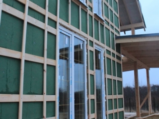 Строительство каркасного дома по проекту КД-034 в коттеджном поселке «Подсолнухи», Ломоносовского района в комплектации «Базовая» Строительство каркасного дома по проекту КД-034 в коттеджном поселке «Подсолнухи», Ломоносовского района в комплектации «Базовая»