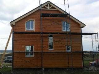 Завершено строительство каркасного дома по проекту КД 023 в Ломоносовском районе, д. Кемпелево Завершено строительство каркасного дома по проекту КД 023 в Ломоносовском районе, д. Кемпелево