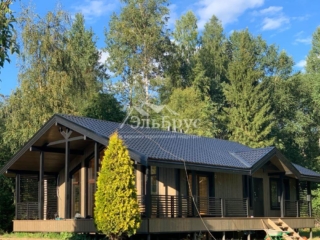 Дачный дом по проекту ДД 044 в д. Муя, Кировский район